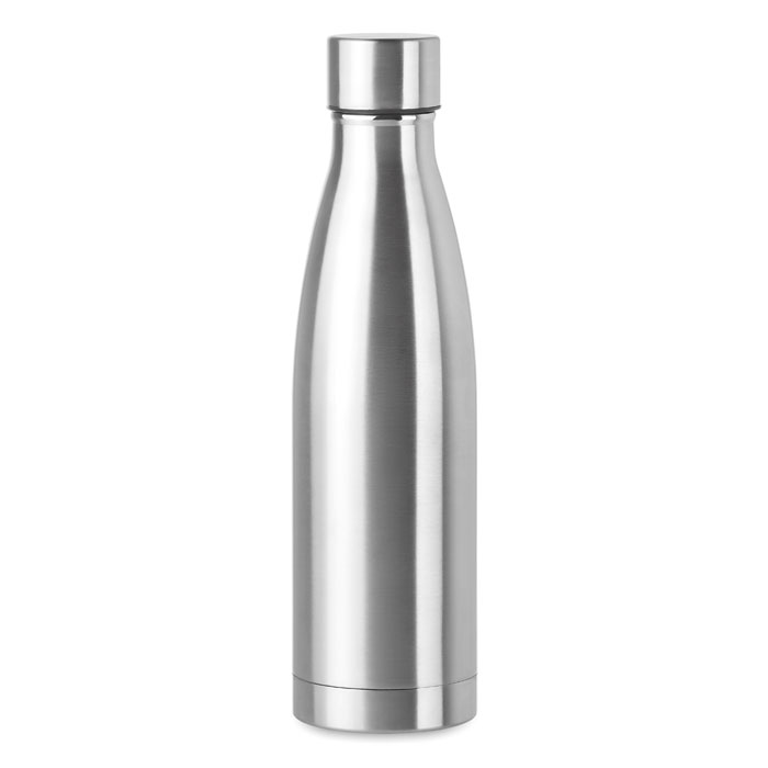 BELO BOTTLE - Dubbelwandige drinkfles 500 ml - Mat Zilver