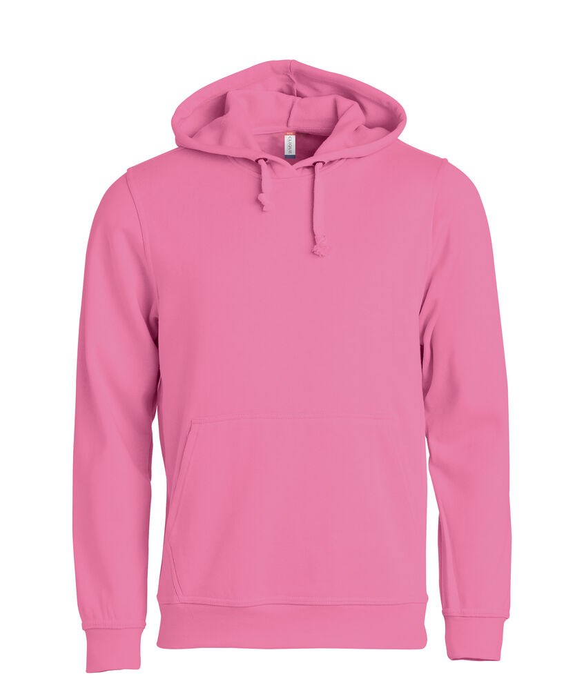 Clique - Basic Hoody - Helder Roze