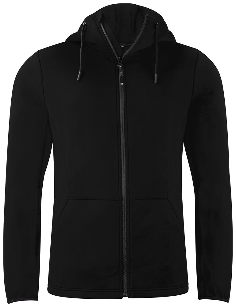 Cutter & Buck - Pemberton Hood FZ Heren - Zwart