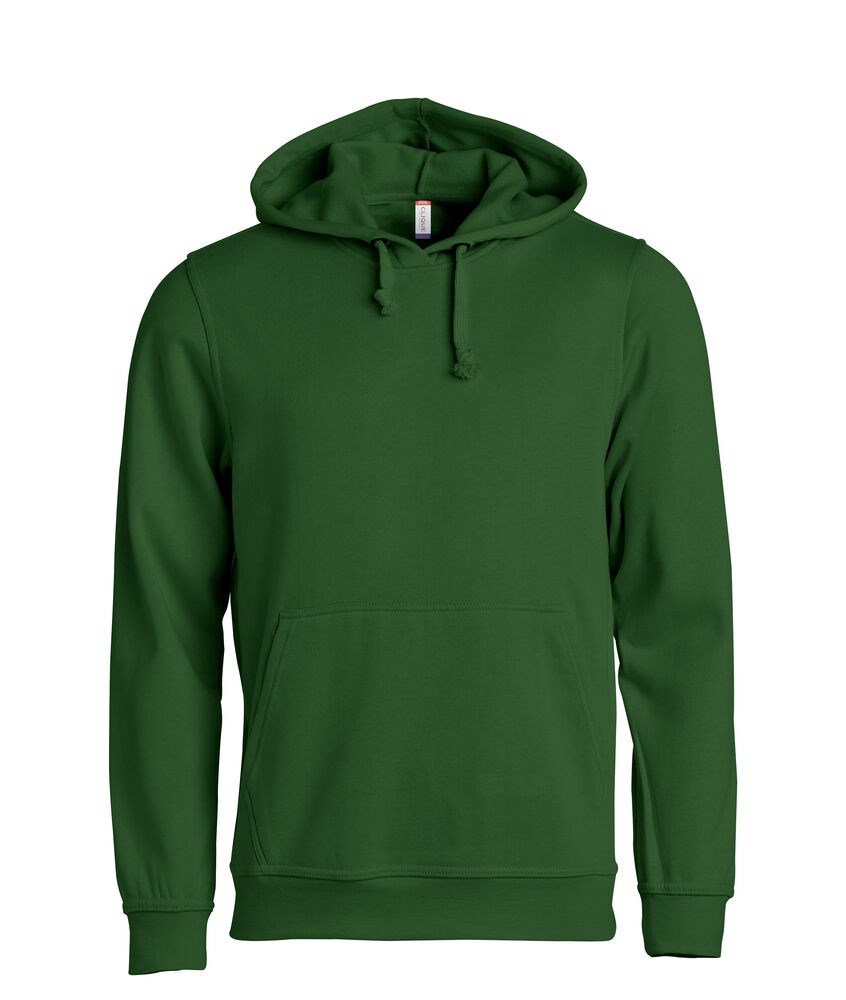 Clique - Basic Hoody - Flessen-groen