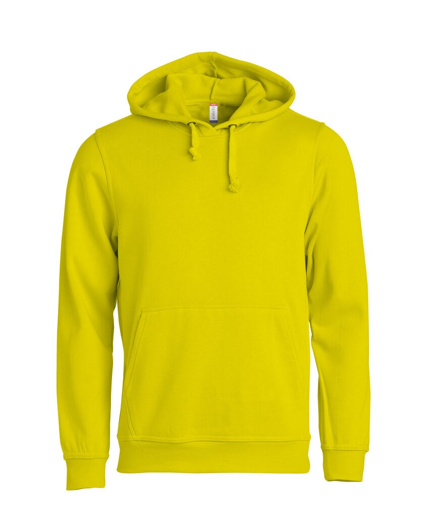 Clique - Basic Hoody - Signaal-geel