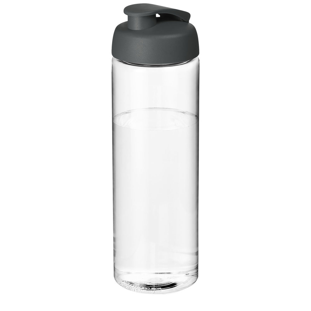 H2O Active® Vibe 850 ml sportfles met kanteldeksel - Transparent, Grijs