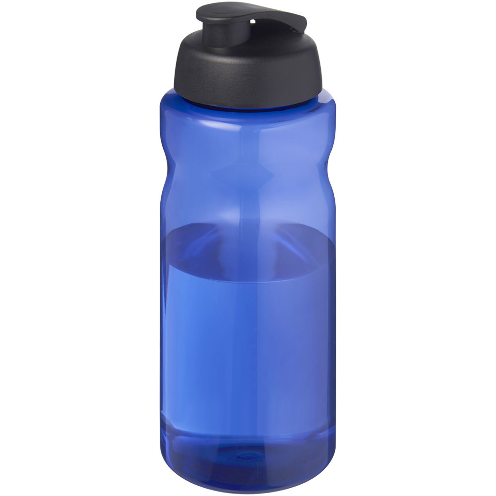 H2O Active® Eco Big Base 1 l drinkfles met klapdeksel - Blauw, Zwart