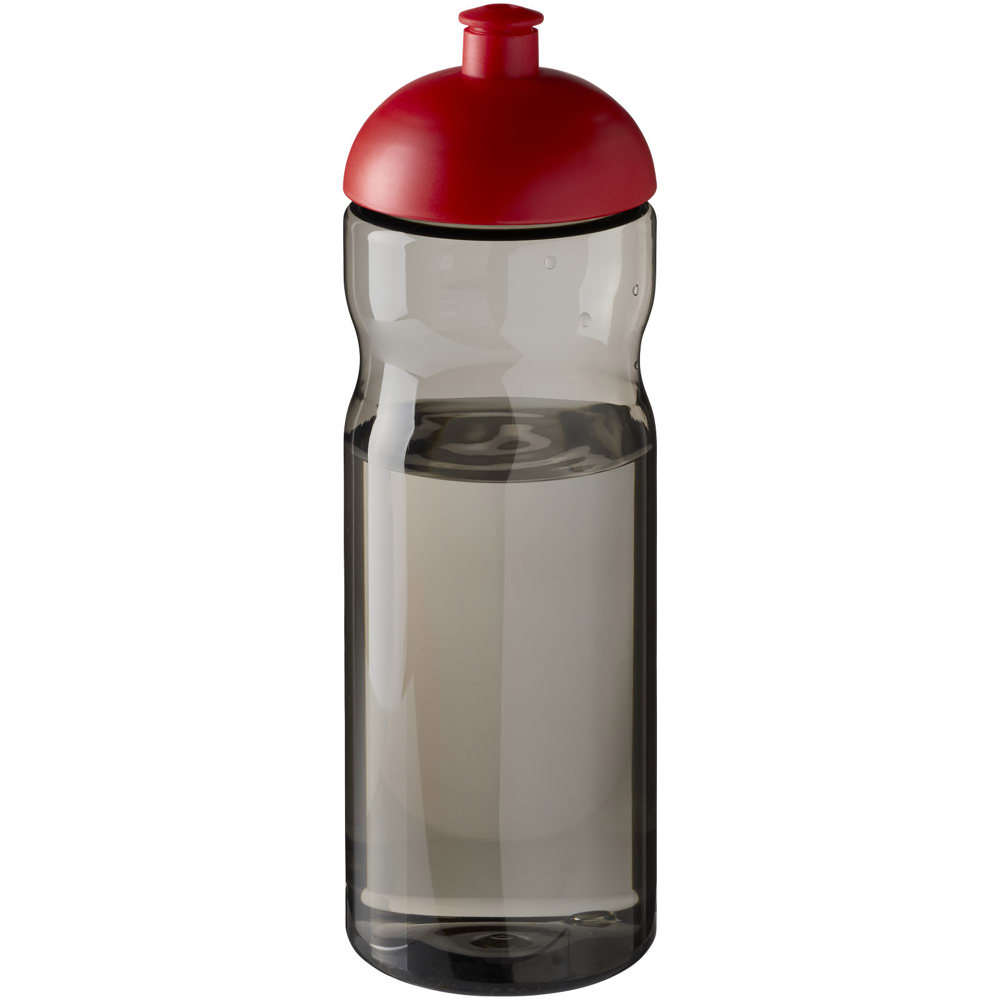 H2O Active® Eco Base 650 ml sportfles met koepeldeksel - Houtskool, Rood