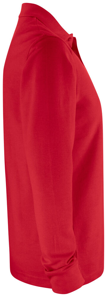 Clique - Basic Polo Pocket L/S Rood L