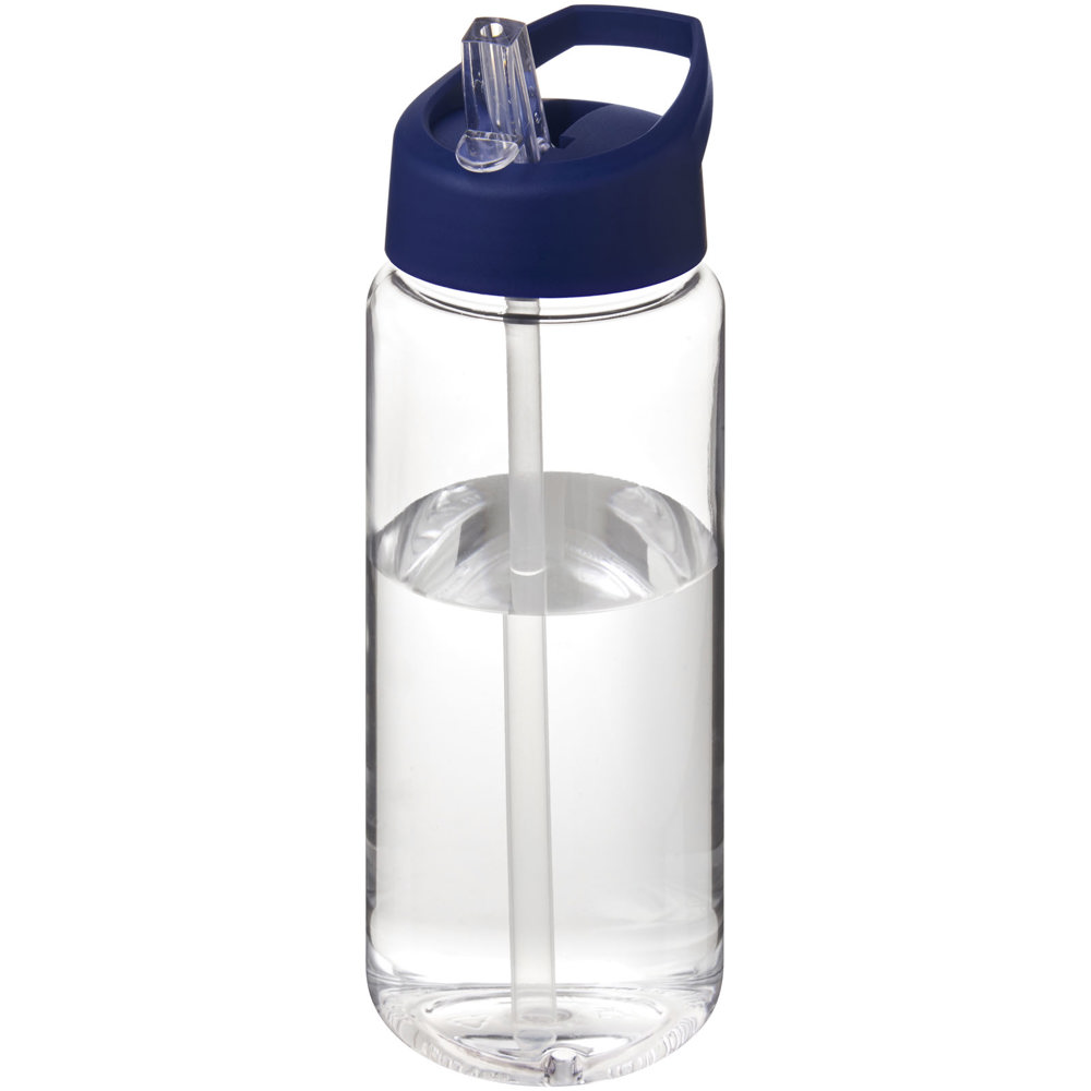 H2O Active® Octave Tritan™  600 ml sportfles met tuitdeksel - Transparant helder, Blauw