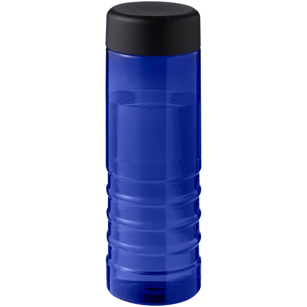H2O Active® Eco Treble 750 ml waterfles met schroefdop - Blauw, Zwart