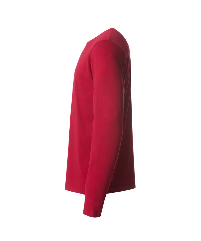 Clique - Basic-T L/S Rood 4XL