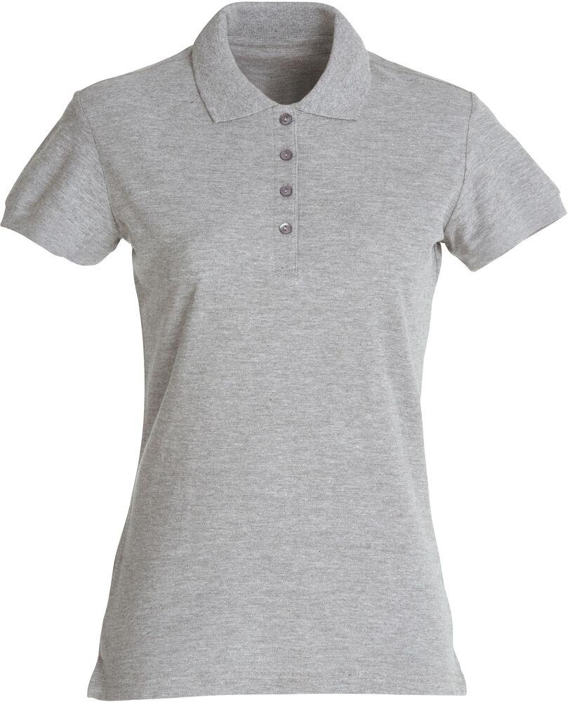Clique - Basic Polo Women - Grijs-melange