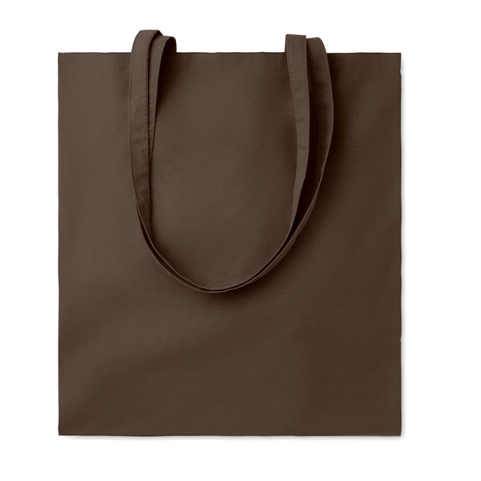 COTTONEL COLOUR + - Katoenen boodschappentas - Chocolade