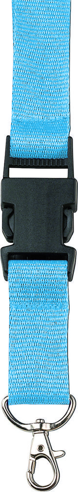 Polyester (300D) keycord Bobbi - lichtblauw