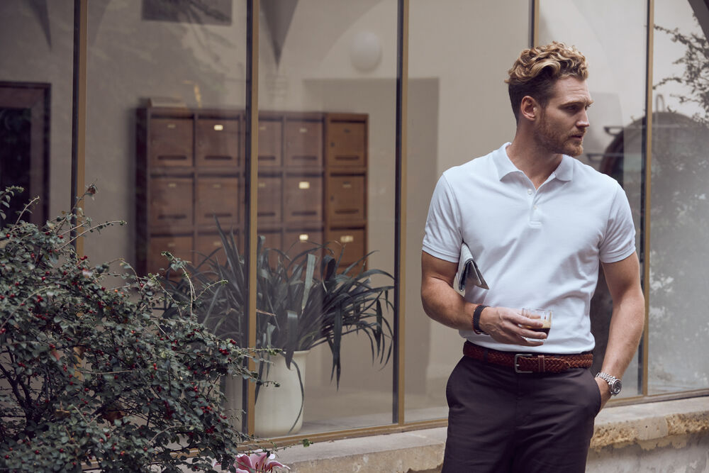 Clique - Heavy Premium Polo Rood S