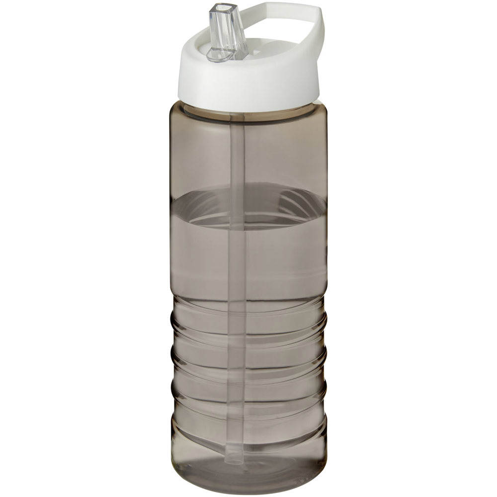 H2O Active® Treble 750 ml sportfles met tuitdeksel - Houtskool, Wit