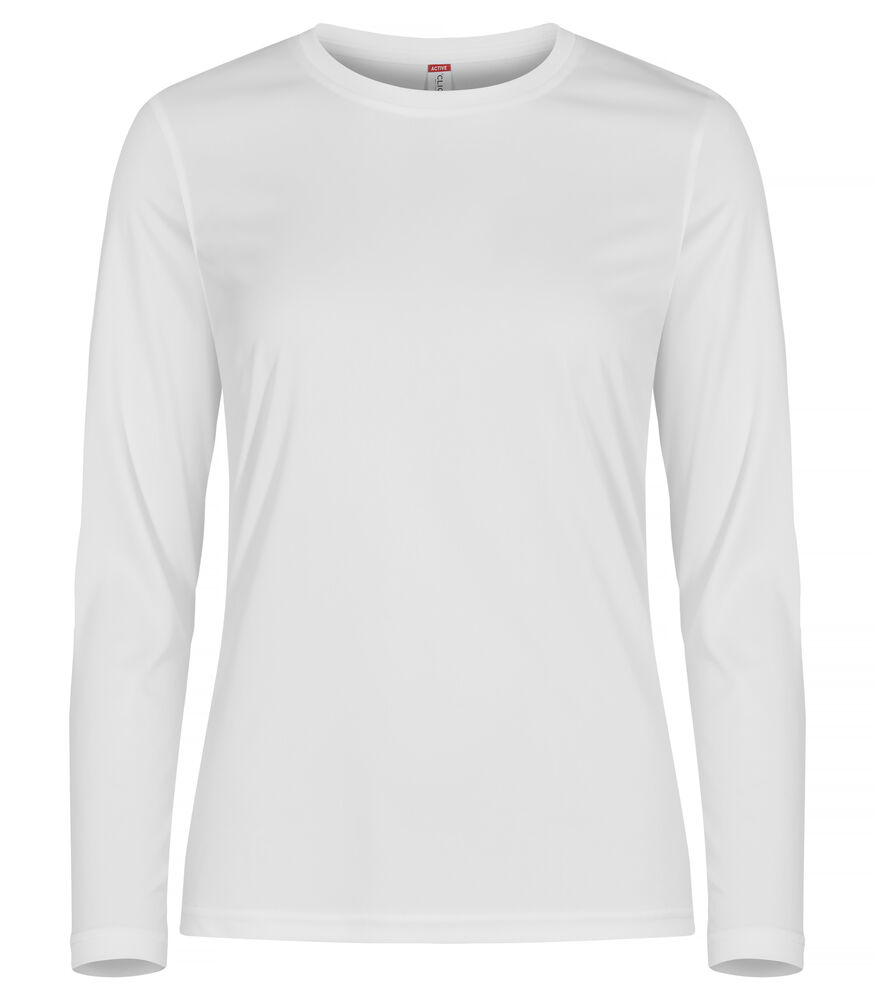 Clique - Basic Active-T L/S Women - Wit