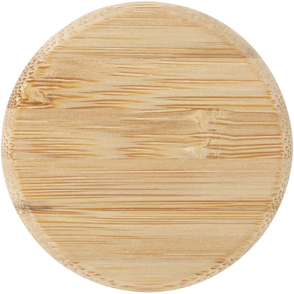 Porto 500 ml glazen waterfles met siliconen handgreep en bamboe deksel 