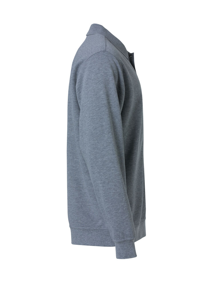 Clique - Basic Polo Sweater Grijs-melange 4XL