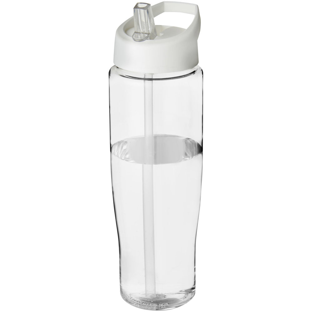 H2O Active® Tempo 700 ml sportfles met fliptuitdeksel - Transparent, Wit
