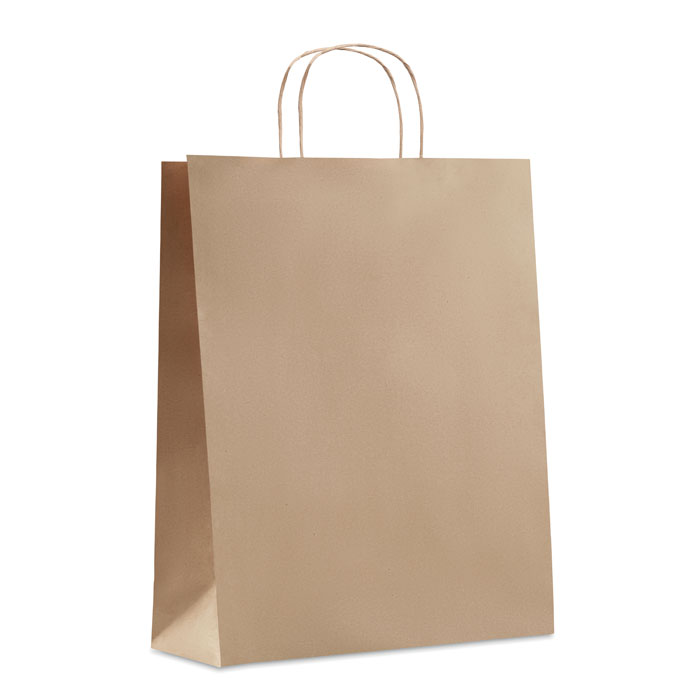PAPER TONE L - Grote papieren geschenktas - beige