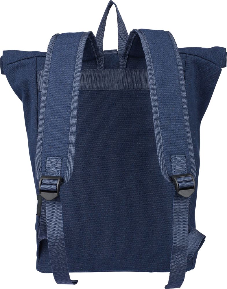 Gerecyclede polycotton (330 gsm) roll-top rugzak Thaddeus