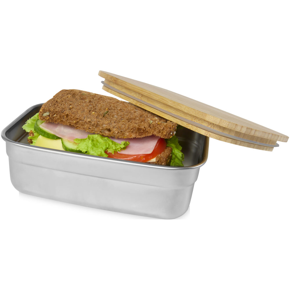 Tite 700 ml roestvrijstalen lunchbox met bamboe deksel