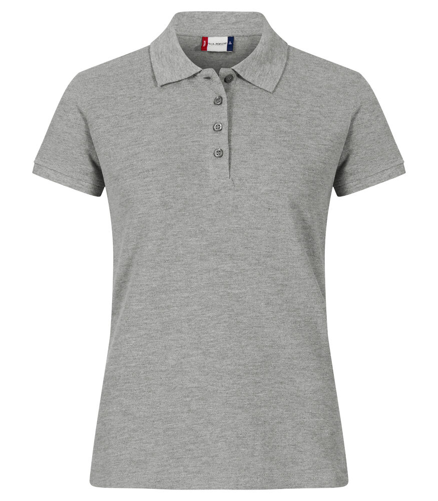 Clique - Heavy Premium Polo Women - Grijs-melange