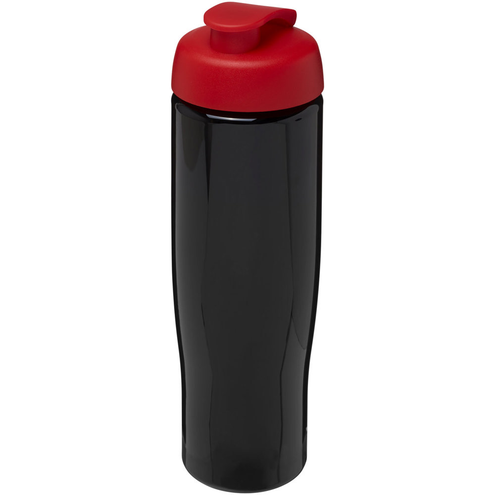 H2O Active® Tempo 700 ml sportfles met flipcapdeksel - Zwart, Rood