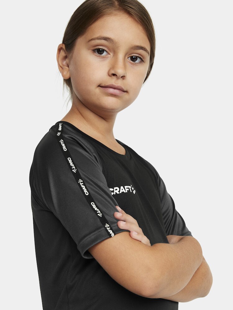 Craft - Squad Go Contrast Jersey JR Black-Granite 110/116