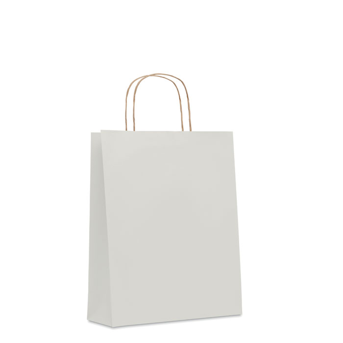 PAPER TONE M - Medium papieren geschenktas - Wit