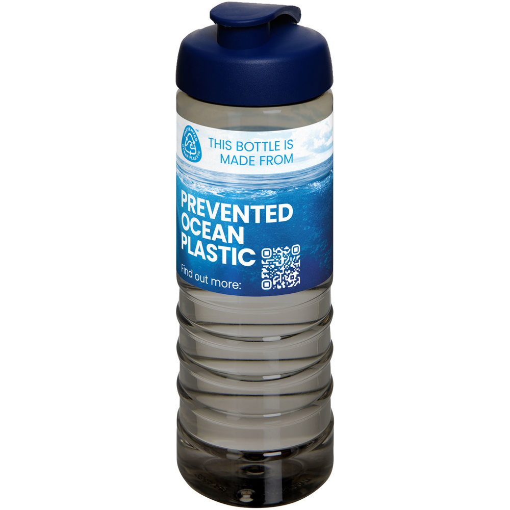 H2O Active® Eco Treble 750 ml drinkfles met klapdeksel