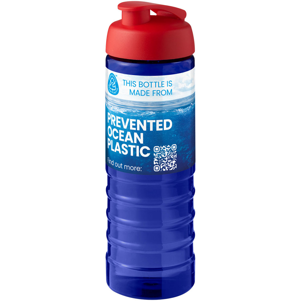 H2O Active® Eco Treble 750 ml drinkfles met klapdeksel