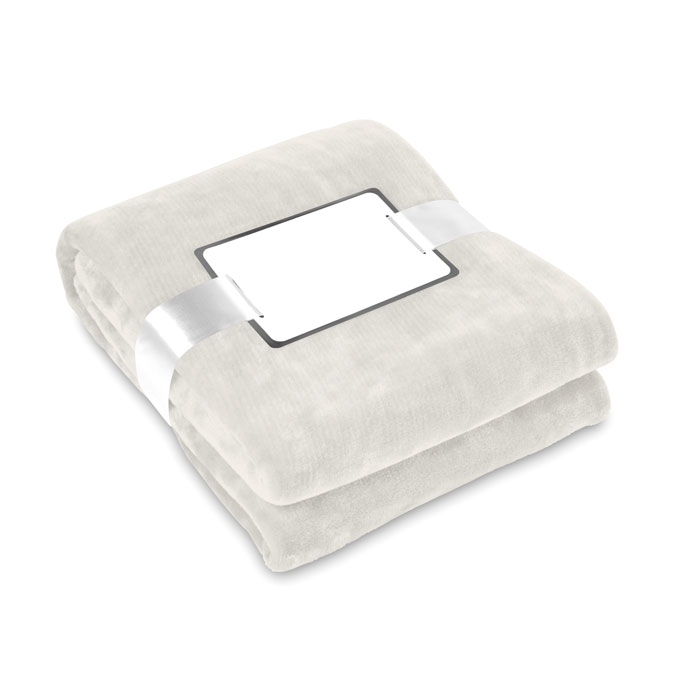 DAVOS - Deken van flanel - beige