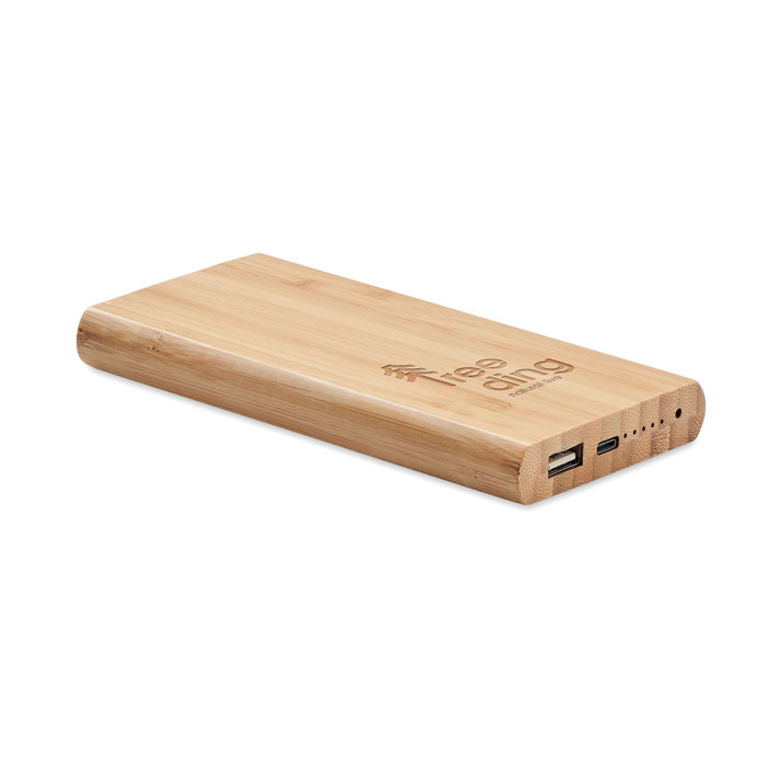 ARENA C - Bamboe powerbank 6000 mAh