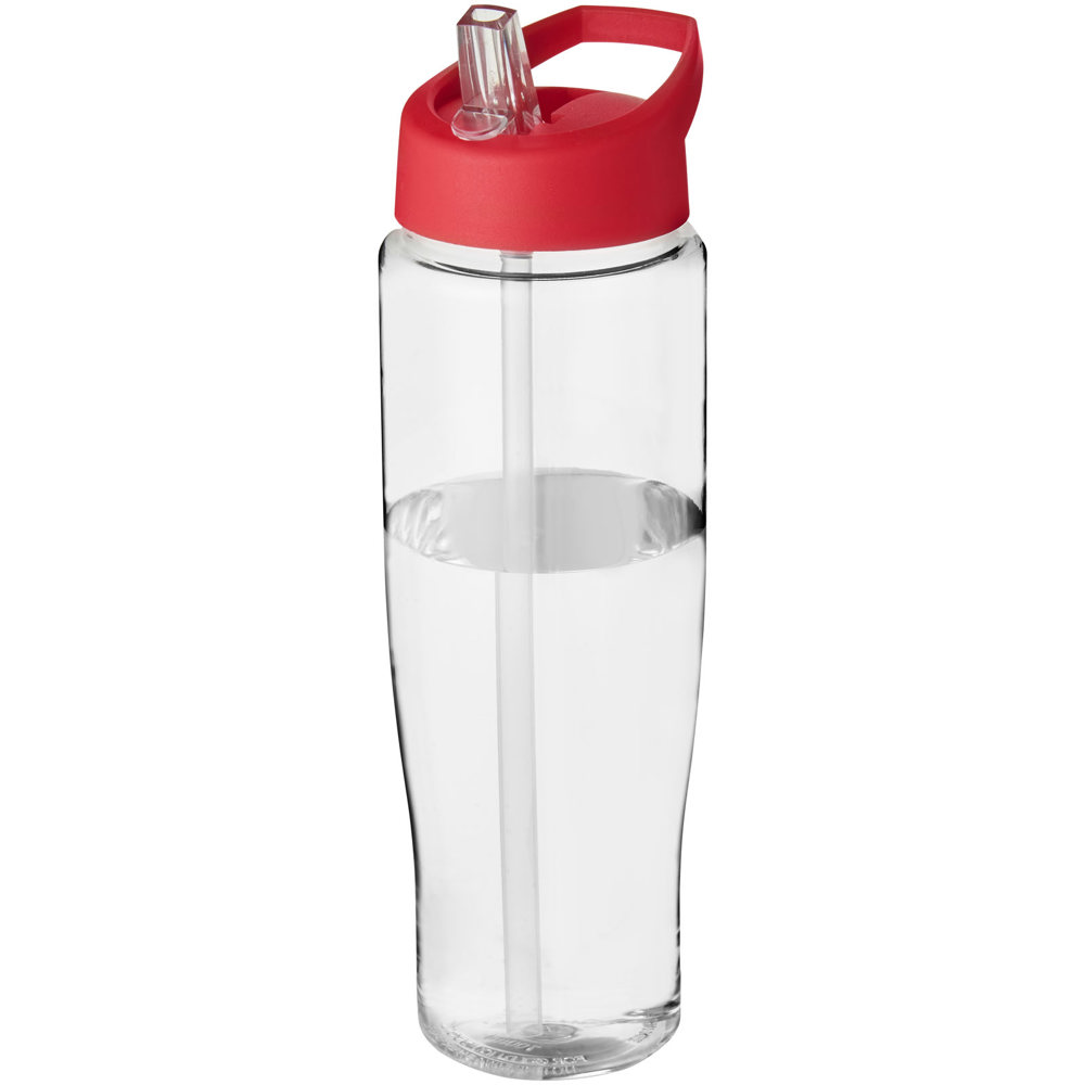 H2O Active® Tempo 700 ml sportfles met fliptuitdeksel - Transparent, Rood