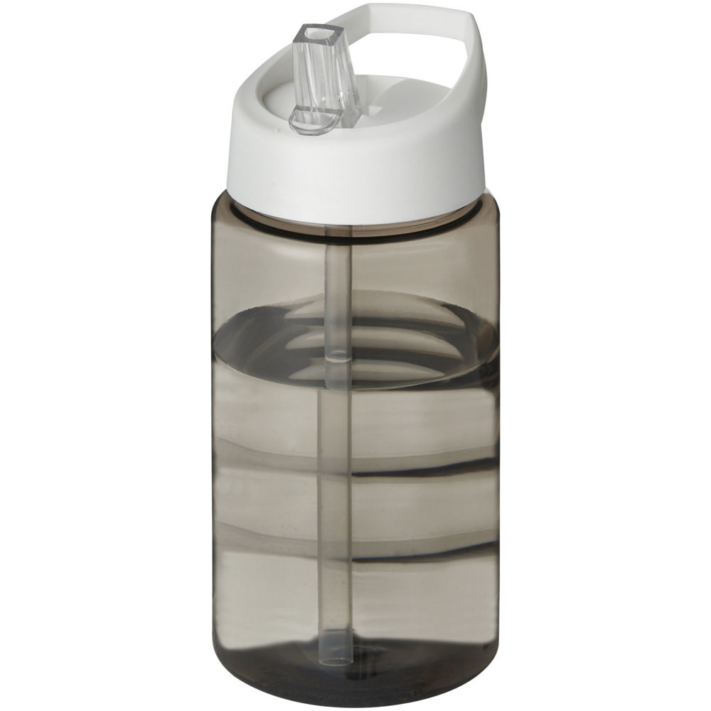 H2O Active® Bop 500 ml sportfles met tuitdeksel - Houtskool, Wit