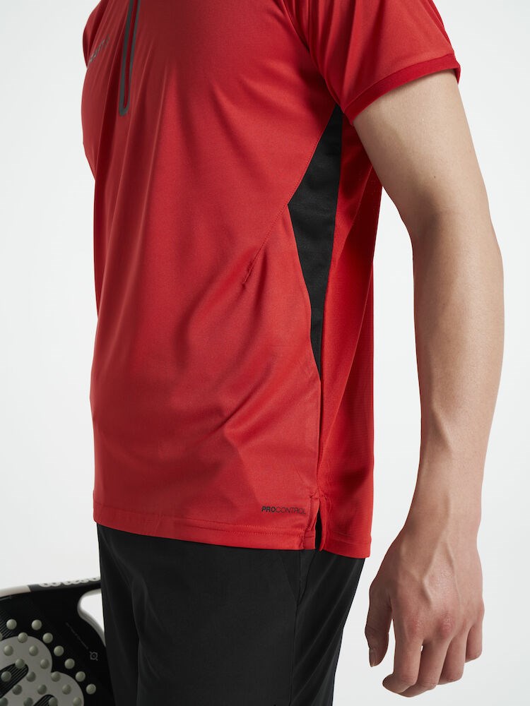 Craft - PRO Control Impact Polo M Bright Red/Black S