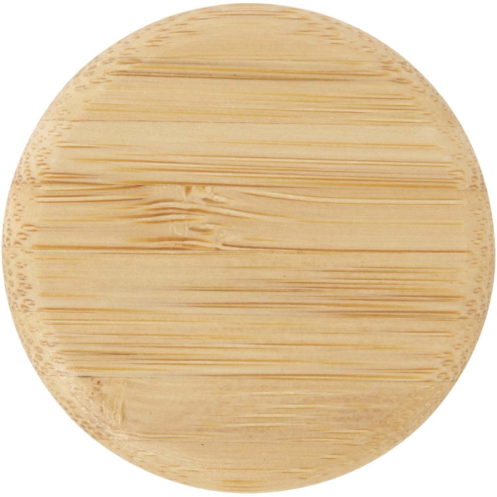 Porto 500 ml glazen waterfles met siliconen handgreep en bamboe deksel 