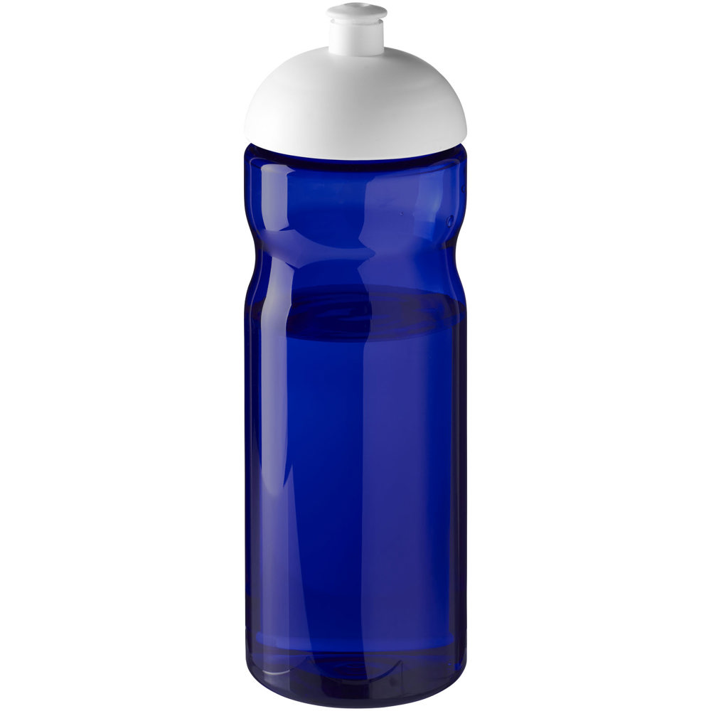 H2O Active® Eco Base 650 ml sportfles met koepeldeksel - Blauw, Wit