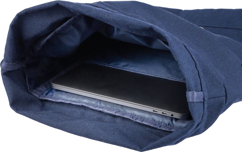 Gerecyclede polycotton (330 gsm) roll-top rugzak Thaddeus
