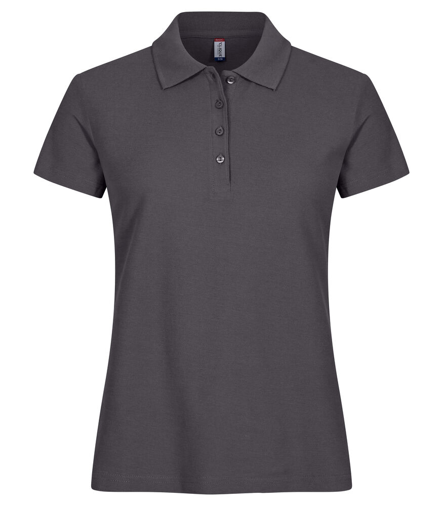 Clique - Basic Polo Women - Metaalgrijs