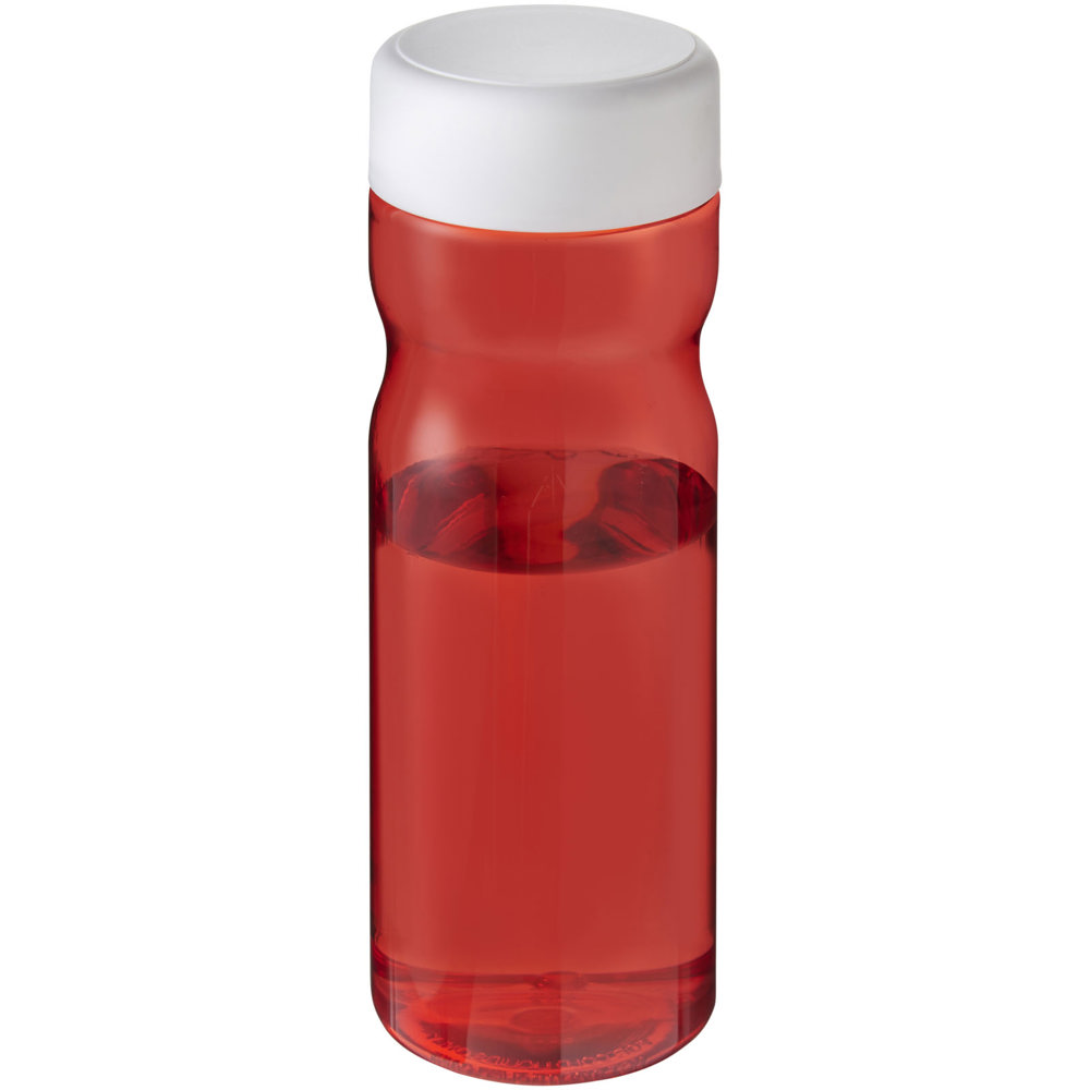H2O Active® Base Tritan™ 650 ml sportfles met schroefdeksel  - Rood, Wit
