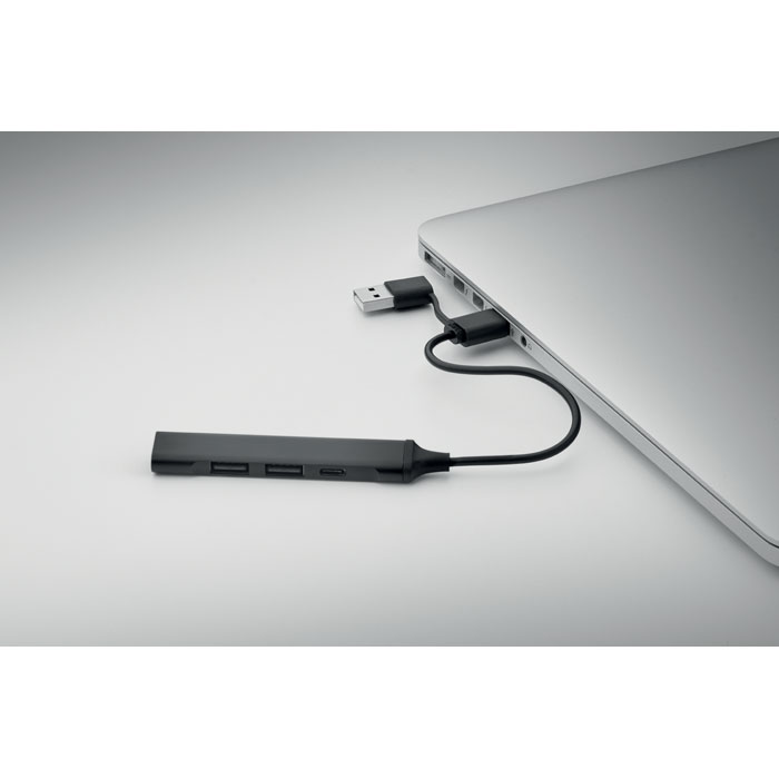 CURRENT - USB 4-poorts hub 19 cm