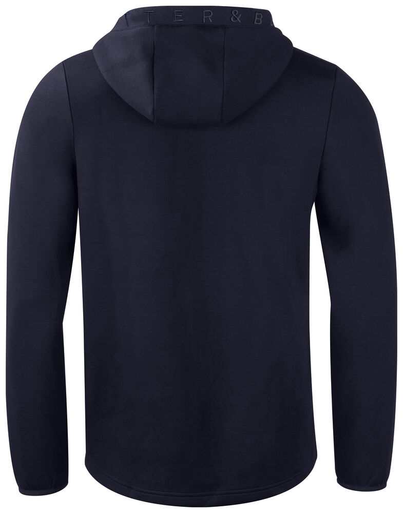 Cutter & Buck - Pemberton Hood FZ Heren Dark Navy 3XL