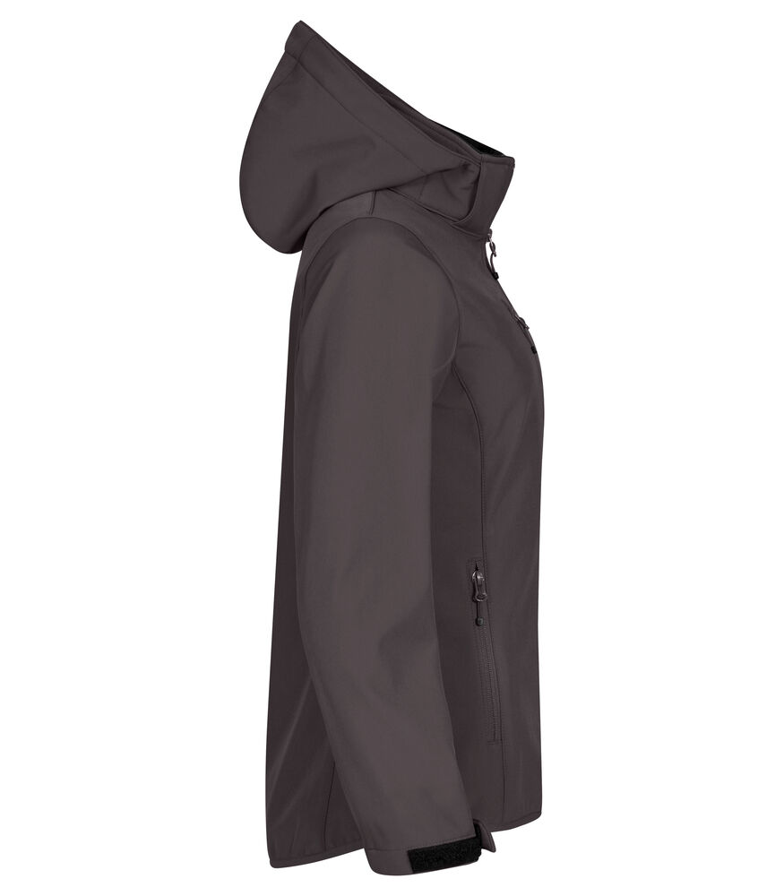 Clique - Classic Softshell Hoody Women Donkergrijs L