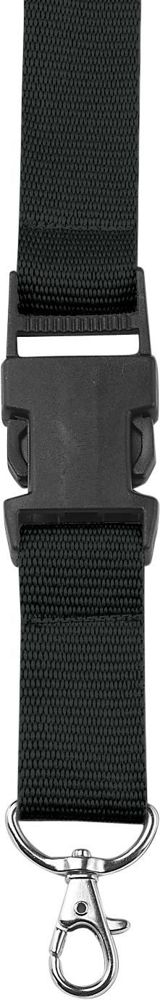 Polyester (300D) keycord Bobbi - Zwart