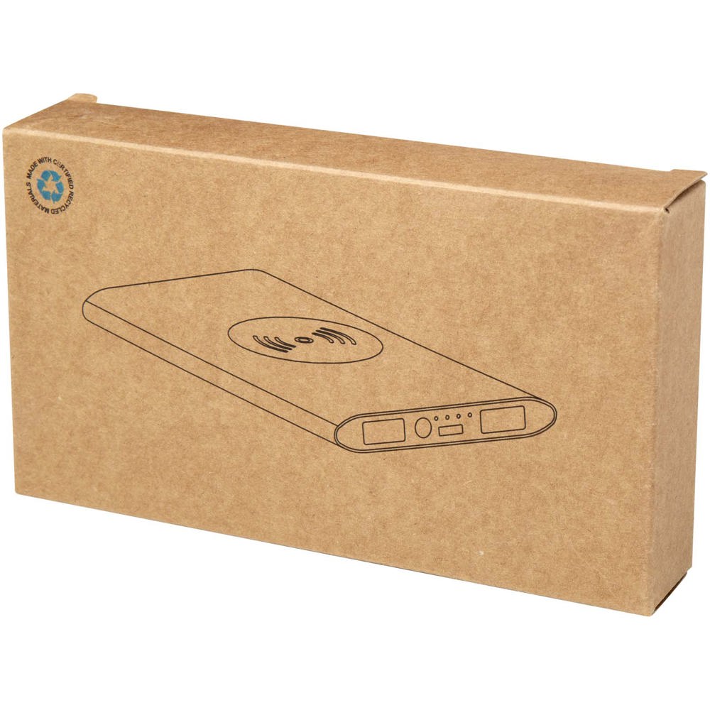 Juice type-C draadloze powerbank van 8000 mAh van gerecycled aluminium