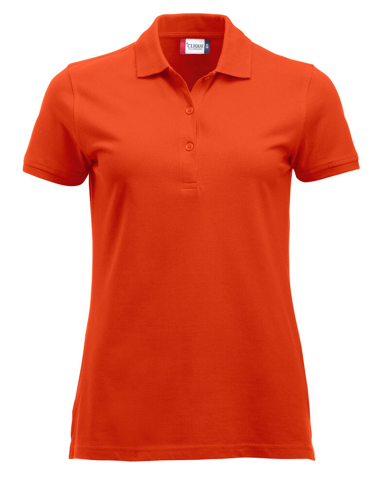 Clique - Classic Marion S/S Licht khaki XS - Diep-oranje