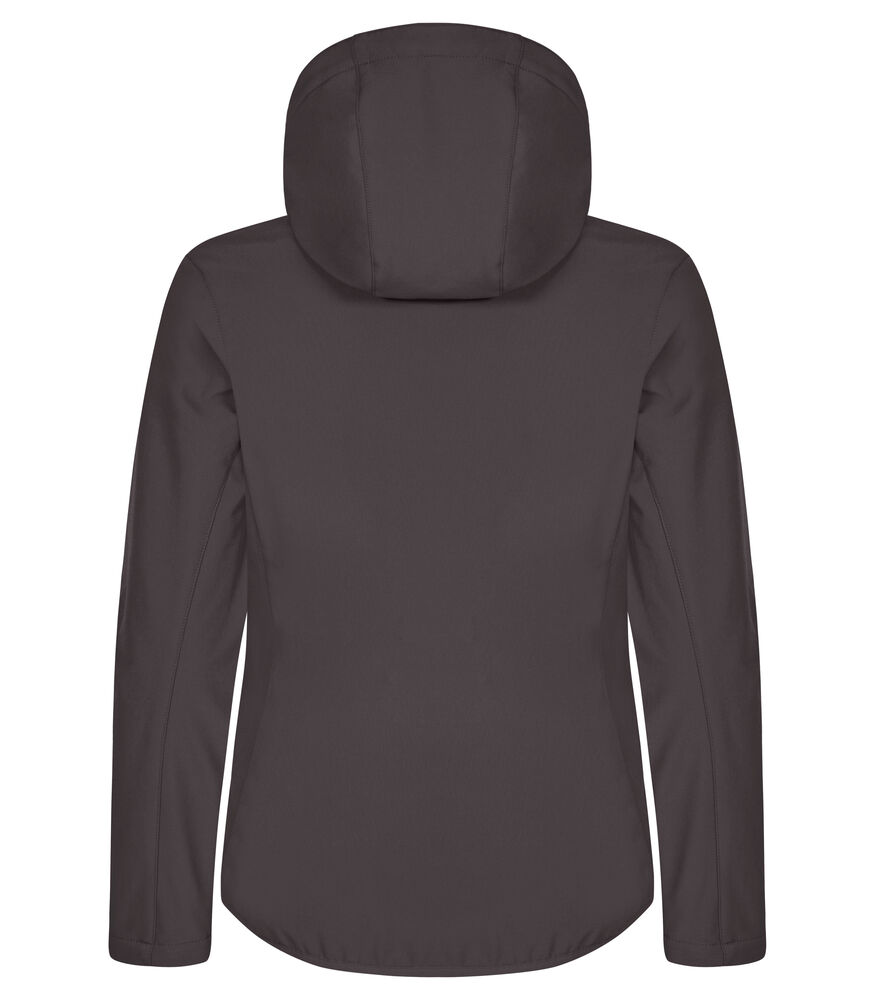 Clique - Classic Softshell Hoody Women Donkergrijs L