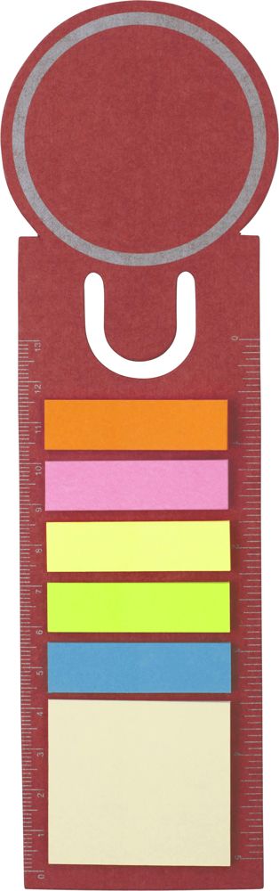 Kartonnen boekenlegger Clay - Rood