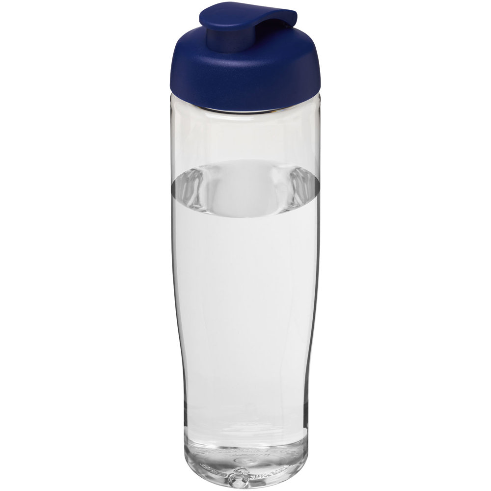 H2O Active® Tempo 700 ml sportfles met flipcapdeksel - Transparent, Blauw