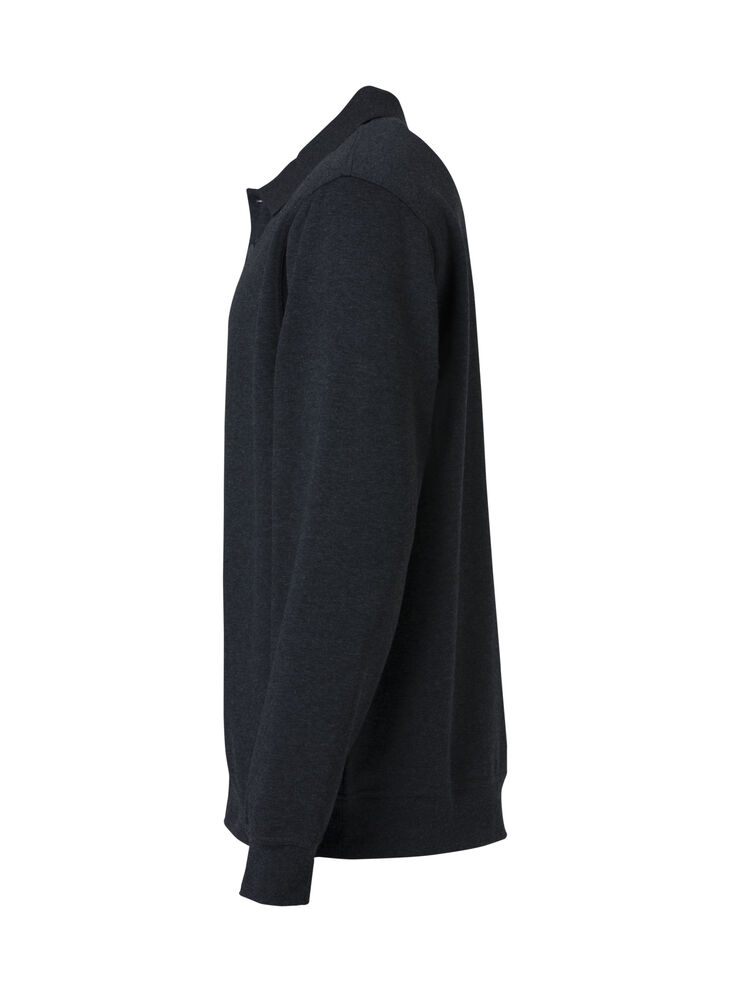 Clique - Basic Polo Sweater Antraciet Melange 3XL